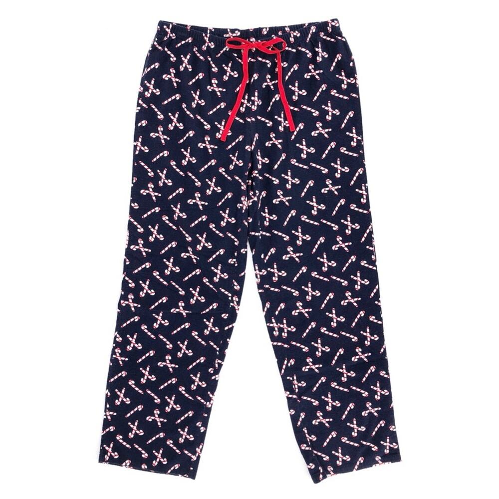 Flannel Christmas Candy Cane Pajama Pants Nautica